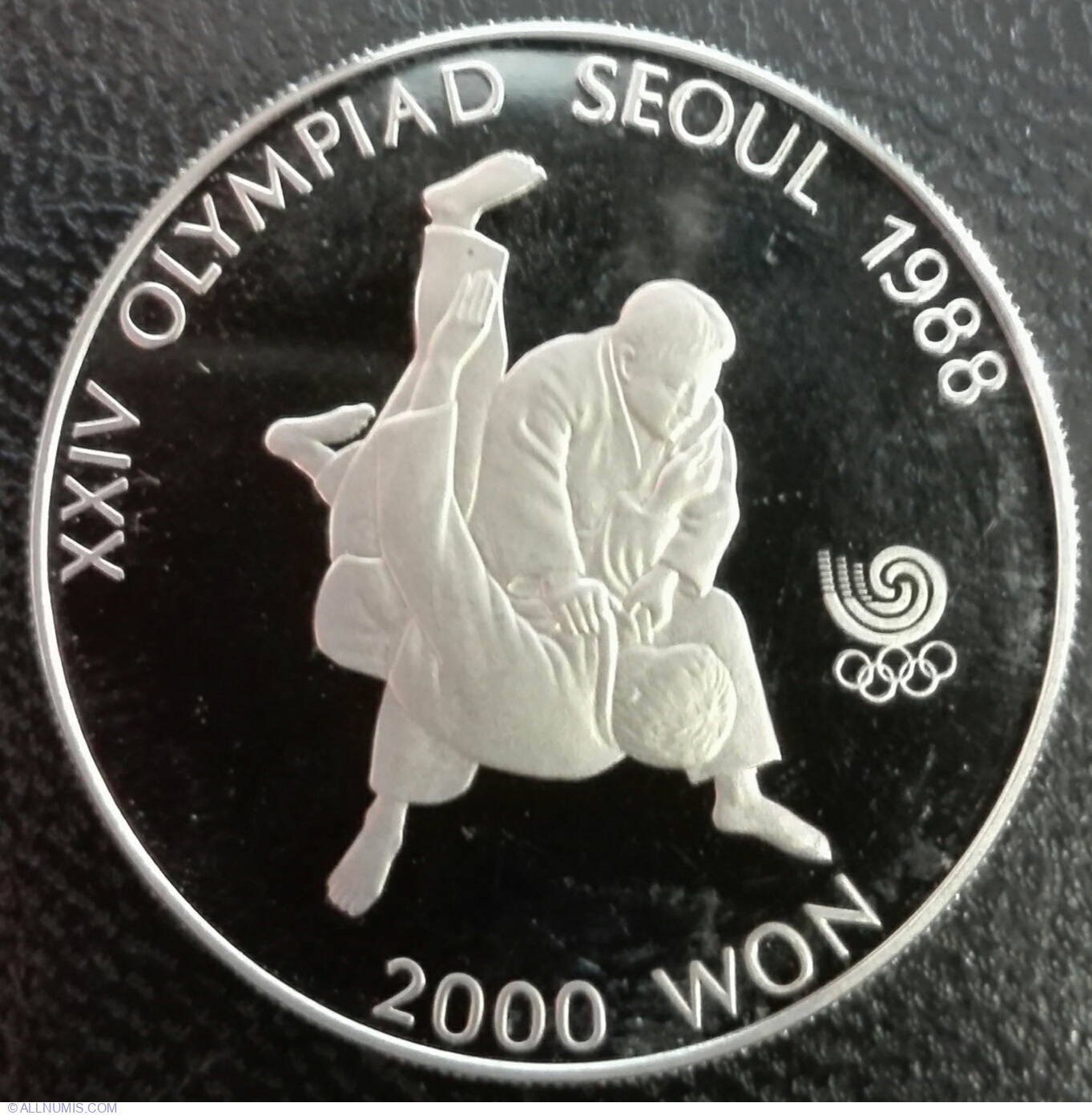 2000 Won 1987 - Judo - Olympic Games 1988 in Seoul, Republic 