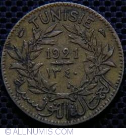 Image #2 of 1 Franc 1921 (AH 1340 - ١٣٤٠)