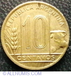 Image #1 of 10 Centavos 1944