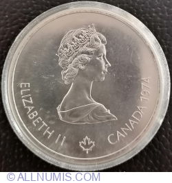 Image #2 of 10 Dolari 1974 - Jocurile Olimpice de la Montreal - Head of Zeus