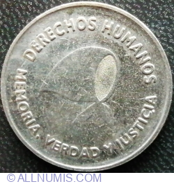 2 Pesos 2006 - Defense of Human Rights (reeded edge)