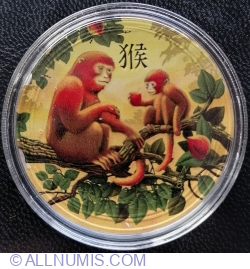 Image #2 of 1 Dollar 2016 - Lunar Series II: Year of the Monkey