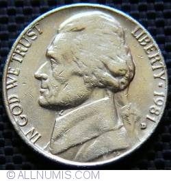 Image #2 of  Jefferson Nickel 1981 D