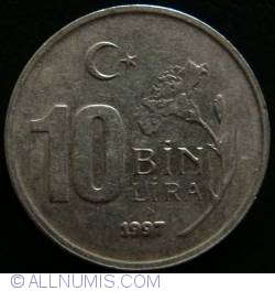 Image #1 of 10000 Lira 1997 (TC)