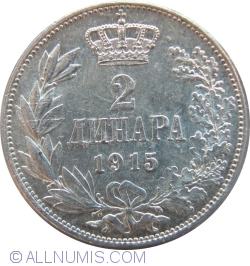 Image #1 of 2 Dinari 1915