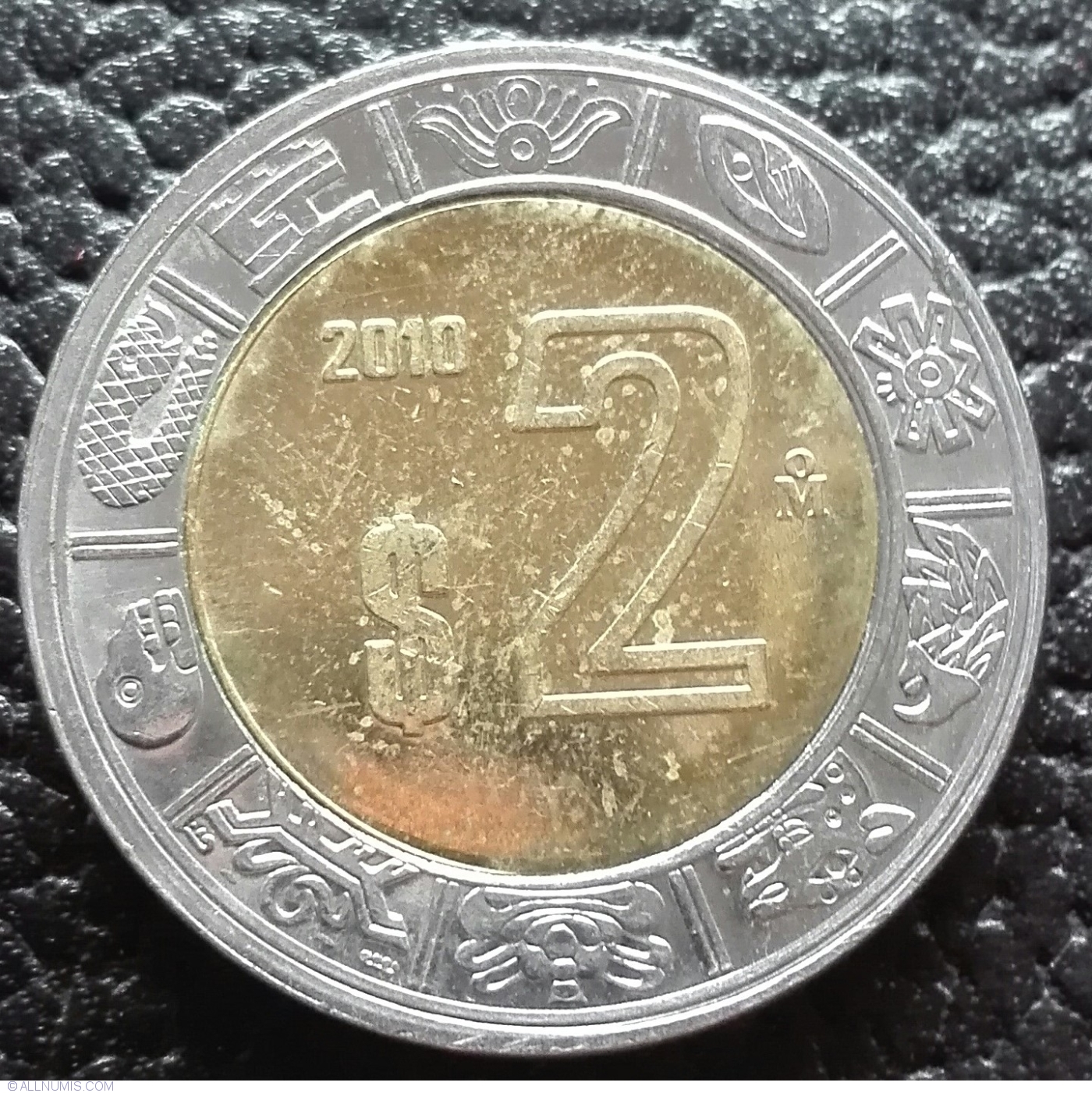 2 Pesos 2010 United Mexican States 2001 present Mexico Coin 42684