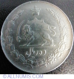 Image #2 of 10 Rials 1963 (۱۳۴۲ - 1342)