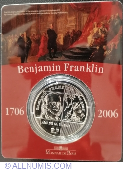 1/4 Euro 2006 - 300th anniversary of Birth of Benjamin Franklin