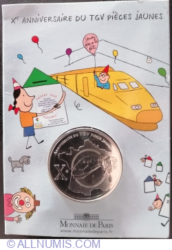 1/4 Euro 2006 -  Anniversaire du TGV Pièces Jaunes