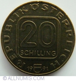 20 Schilling 1991 - Grafenegg Castle