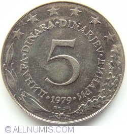 5 Dinari 1979