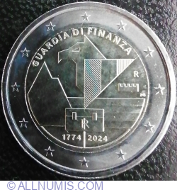 2 Euro 2024 - 250th anniversary of the founding of the Guardia di Finanza