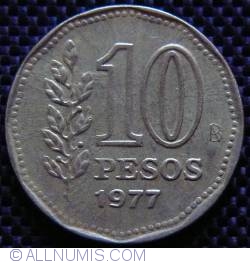 Image #1 of 10 Pesos 1977