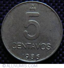 5 Centavos 1986