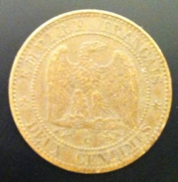 Image #1 of 2 Centimes 1862 K