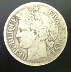 2 Francs 1871 K (small K)
