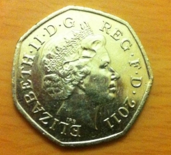 Image #2 of 50 Pence 2011 - 2012 London Olympics - Table Tennis
