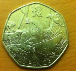 Image #1 of 50 Pence 2011 - Olimpiada de la Londra 2012 - Canotaj