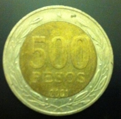 Image #1 of 500 Pesos 2001