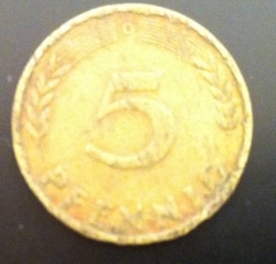 Image #1 of 5 Pfennig 1967 D