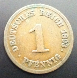 1 Pfennig 1893 A
