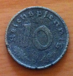 10 Reichspfennig 1942 D