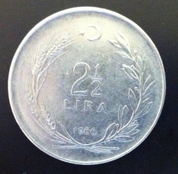 Image #1 of 2 1/2 Lira 1966