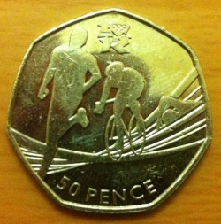 Image #1 of 50 Pence 2011 - Olimpiada de la Londra 2012- Triatlon