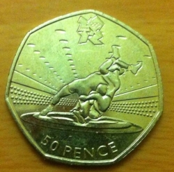 Image #1 of 50 Pence 2011 - Olimpiada de la Londra 2012 - Lupte libere