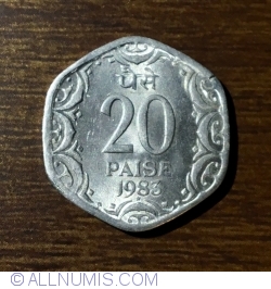 Image #2 of 20 Paise 1983 (*)