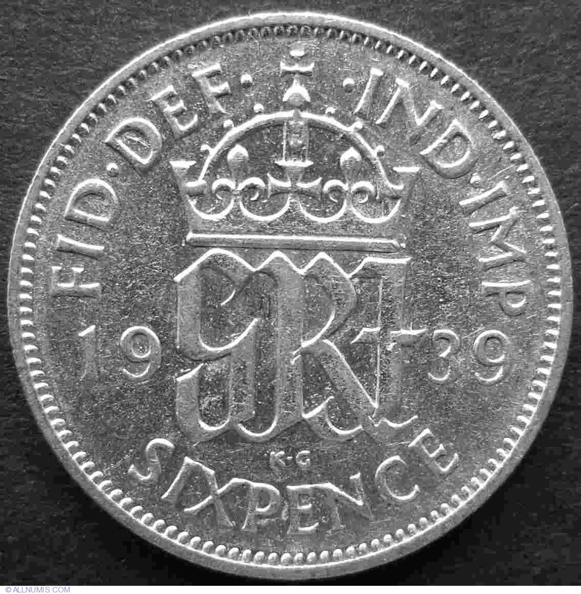 Great Britain 1939 6 Pence 