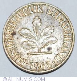 Image #2 of 5 Pfennig 1968 D