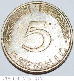 Image #1 of 5 Pfennig 1974 J