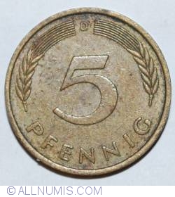 Image #1 of 5 Pfennig 1975 D