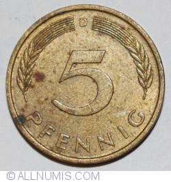 5 Pfennig 1976 D