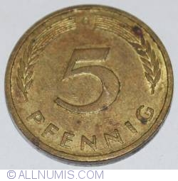 Image #1 of 5 Pfennig 1980 G