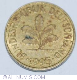 Image #2 of 5 Pfennig 1995 J