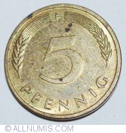 5 Pfennig 1996 F