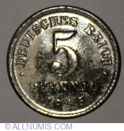 5 Pfennig 1915 E