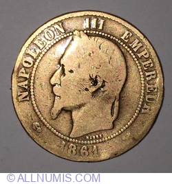 Image #1 of 10 Centimes 1861 K