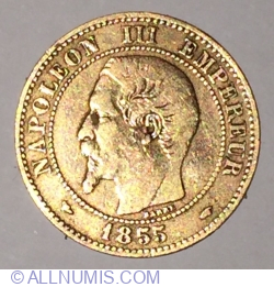 Image #1 of 2 Centimes 1855 A (Dog's Head)