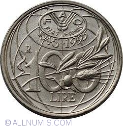 Image #1 of 100 Lira 1995 50 de ani de la crearea FAO