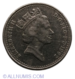 Image #2 of 10 Pence (Crowned Passant Lion - Large Size) 1992