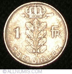 Image #1 of 1 Franc 1956 (Belgique)