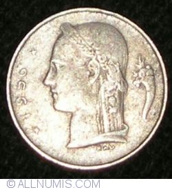 Image #2 of 1 Franc 1956 (Belgique)