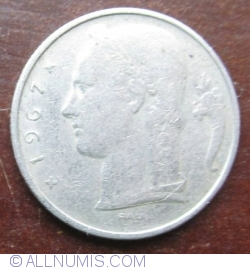 Image #2 of 5 Francs 1967 (België)
