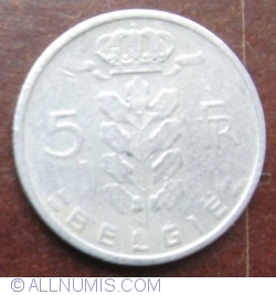 Image #1 of 5 Francs 1967 (België)