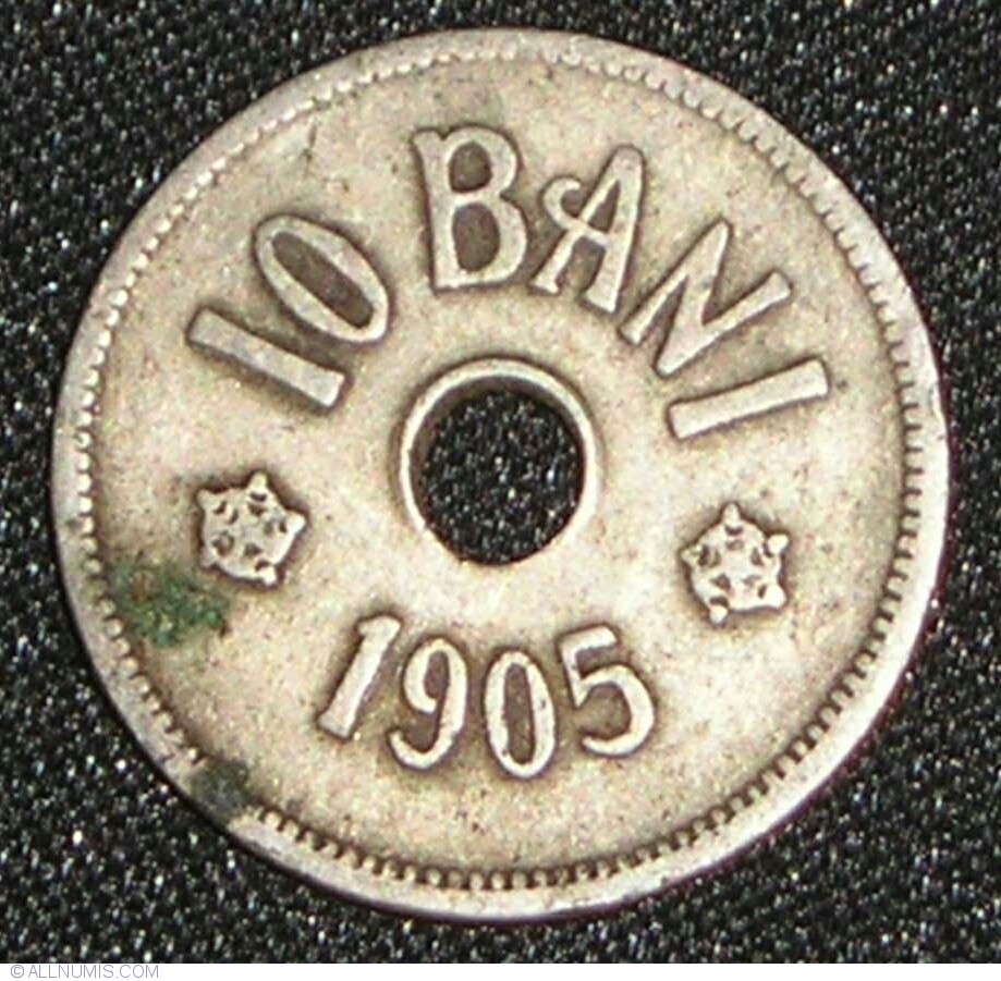 ROMANIA 10 BANI 1905 OLD COIN