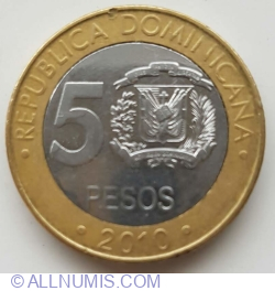 5 Pesos 2010 (Magnetic)
