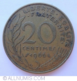 20 Centimes 1966